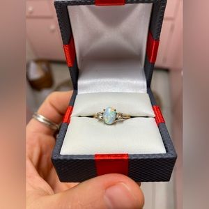 Opal Ring - 10K Sun Gold